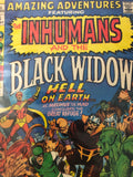 Vintage Comics Marvel’s Amazing Adventures Featuring The Inhumans And The Black Widow! #6 May 1971 Bagged & Boarded