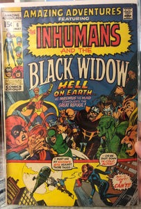 Vintage Comics Marvel’s Amazing Adventures Featuring The Inhumans And The Black Widow! #6 May 1971 Bagged & Boarded