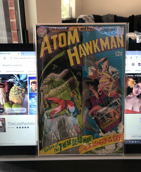 Vintage Comics DC Comics The Atom And Hawkman Number 41 March 1969 Bagged And Boarded Fantastic Cover Art