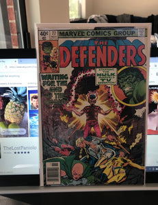 Vintage Comics Marvel’s Defenders Number 77 November 1979 Bagged And Boarded Great Cover Art