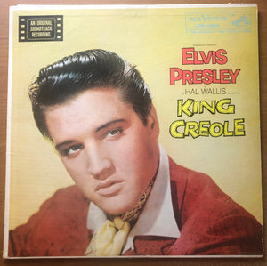 Vintage Vinyl Elvis Presley Original Soundtrack Recording King Creole RCA Victor Records LPM-1884 US First Pressing 1958