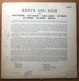 Vintage Vinyl Gene Krupa And Buddy Rich - “Krupa And Rich” Clef Records MG C-684 Mono US First Pressing 1956 Jazz Swing Bop