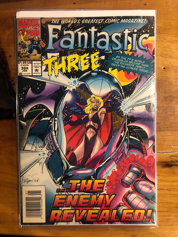 Vintage Comics Marvel’s Fantastic Four #384 January 1994 Bagged And Boarded Fantastic Cover Art