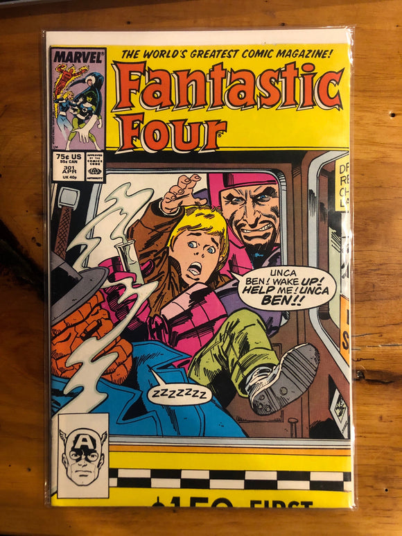 Vintage Comics Marvel’s Fantastic Four #301 April 1987 Bagged And Boarded Fantastic Cover Art