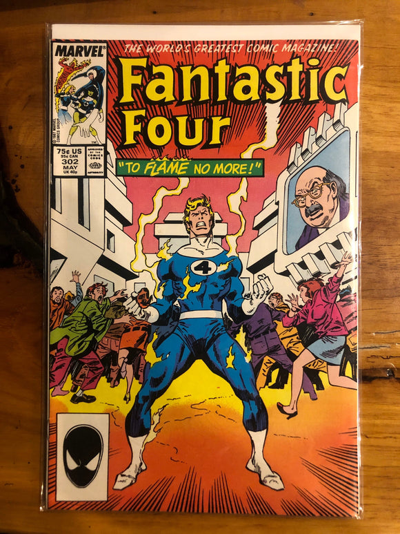 Vintage Comics Marvel’s Fantastic Four #302 May 1987 Bagged And Boarded Fantastic Cover Art