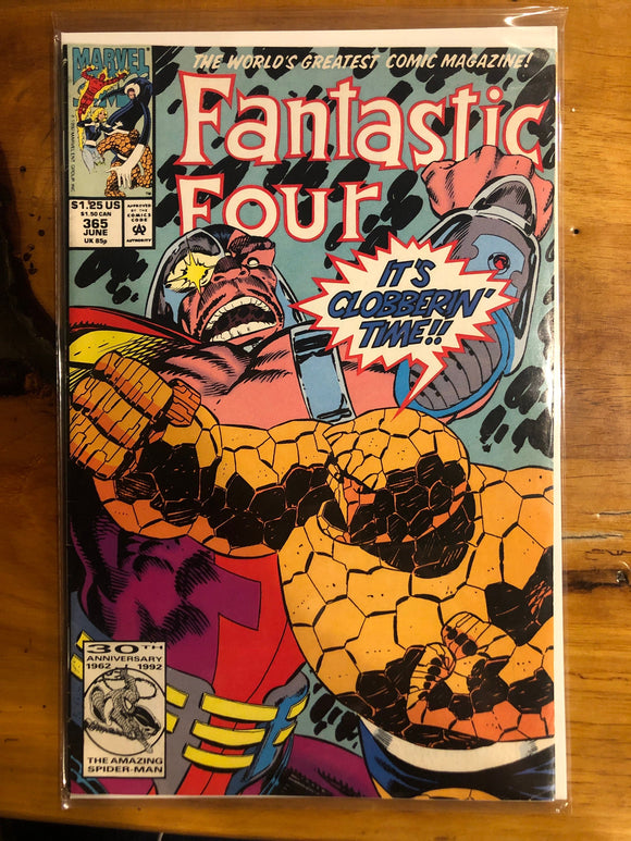 Vintage Comics Marvel’s Fantastic Four #365 June 1992 Bagged And Boarded Fantastic Cover Art