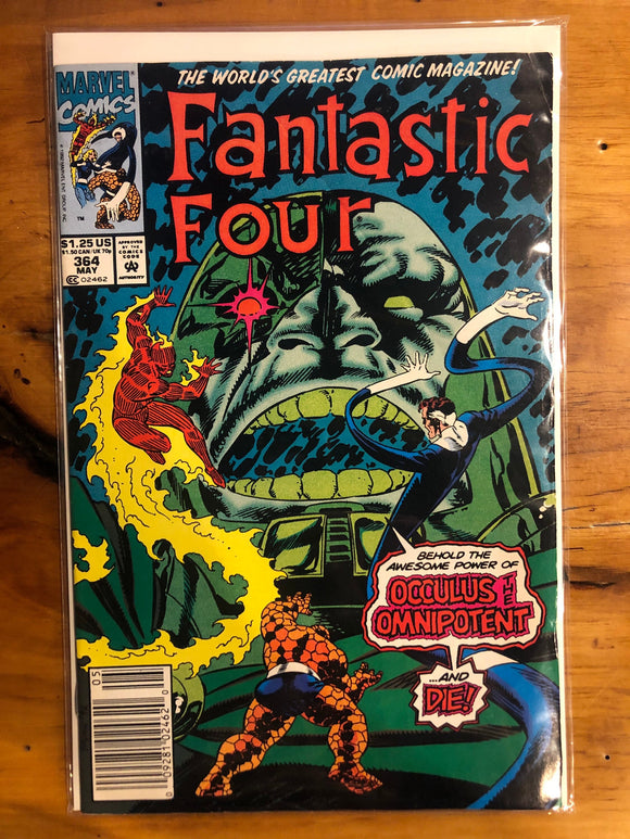Vintage Comics Marvel’s Fantastic Four #364 May 1992 Bagged And Boarded Fantastic Cover Art