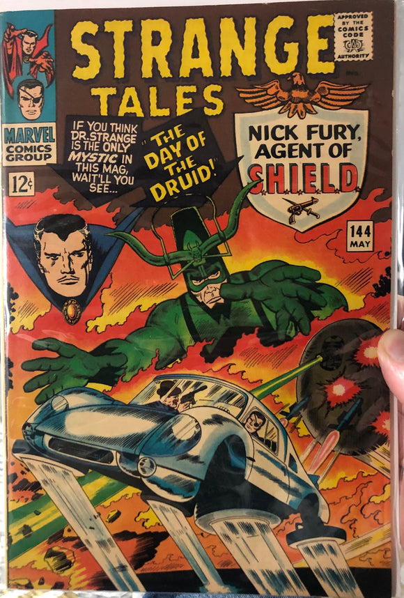 Vintage Comics Marvel’s Strange Tales 1st Series #144 May 1966 Bagged And Boarded Fantastic Cover Art
