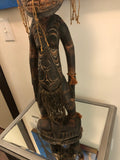 Art & Photography - Original Hand Carved 1960s Aboriginal Wooden Figure Papua New Guinea Over 30 Inches Tall Prominent Dallas Ethnographic Collection