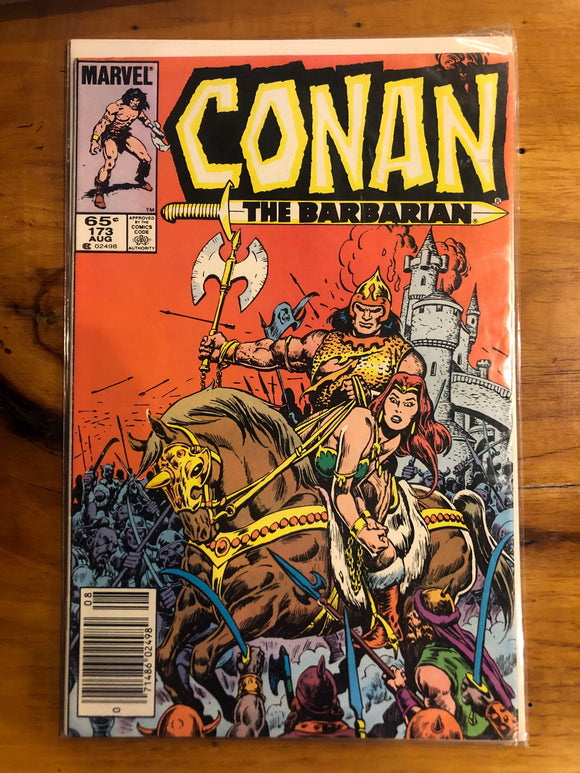 Vintage Comics Marvel’s Conan The Barbarian #173 August 1985 Bagged And Boarded Fantastic Cover Art