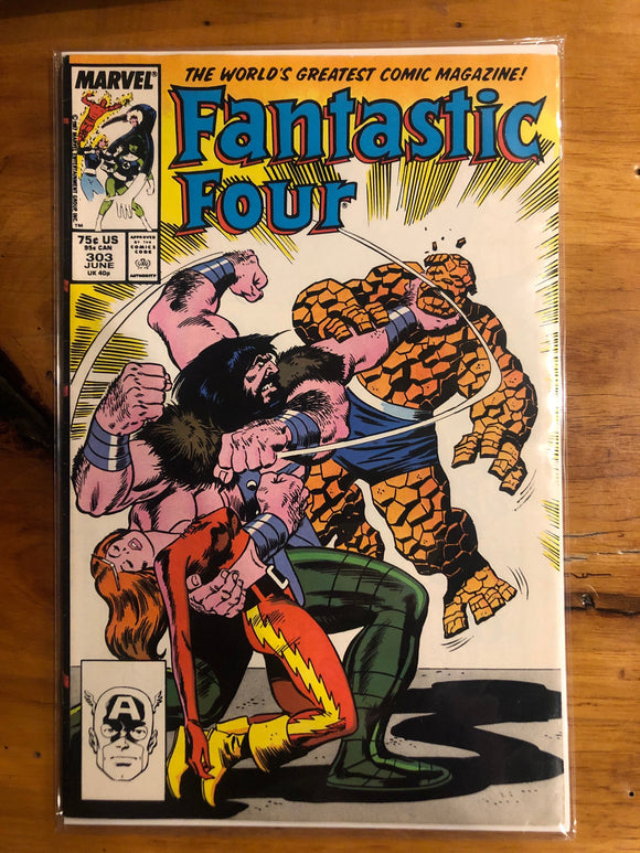 Vintage Comics Marvel’s Fantastic Four #303 June 1987 Bagged And Boarded Fantastic Cover Art