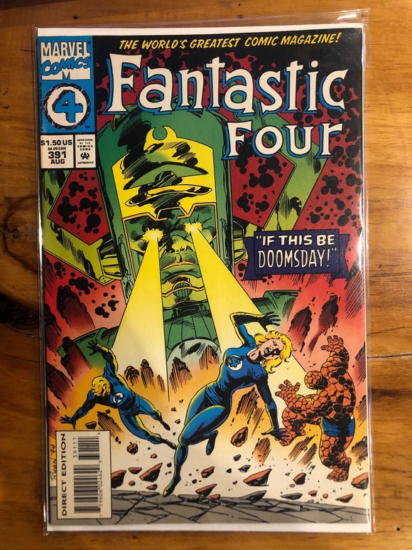 Vintage Comics Marvel’s Fantastic Four #391 August 1994 Bagged And Boarded Fantastic Cover Art