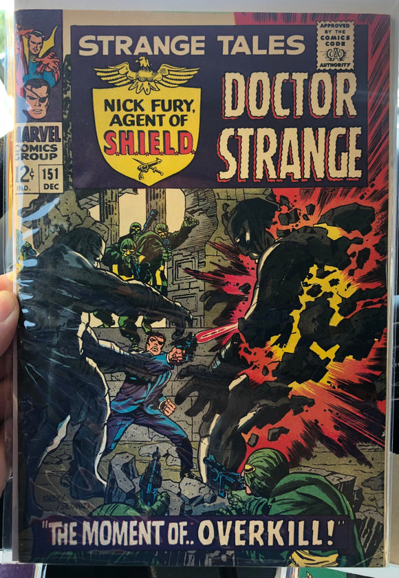 Vintage Comics Marvel’s Strange Tales #151 December 1966 Bagged And Boarded Fantastic Cover Art