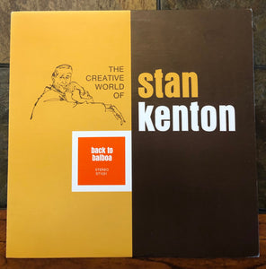 Vintage Vinyl Stan Kenton Back To Balboa Creative World Records ST 1031 US First Pressing Jazz Big Band Live 1958 Balboa Beach CA