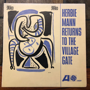 Vintage Vinyl Herbie Mann Returns To The Village Gate SD 1407 Atlantic Records Stereo Green/Blue Label US First Pressing 1963 Jazz Bop