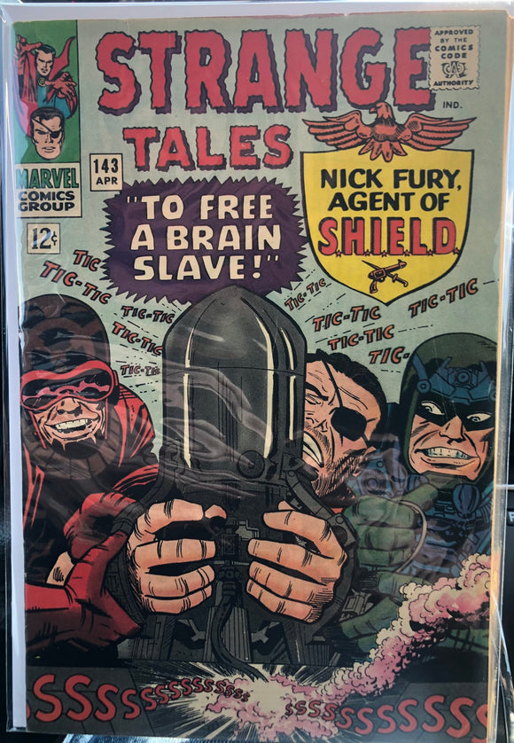 Vintage Comics Marvel’s Strange Tales #143 April 1966 Fantastic Cover Art Bagged And Boarded Wow! Fire Grail