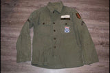 Vintage Military 1950s Korean War 18th Infantry Utility Uniform Jacket with Rank & Unit Patches Size Medium.