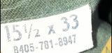 Vintage Military Vietnam Era OG 107 Sateen Field Uniform Jacket Top Button Front 15.5 x 33 Size Medium US Army & Name Tape