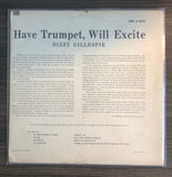 Vintage Vinyl Dizzy Gillespie “Have Trumpet Will Excite” Verve Records US First Pressing 1959 MG V-8313 Jazz Bop