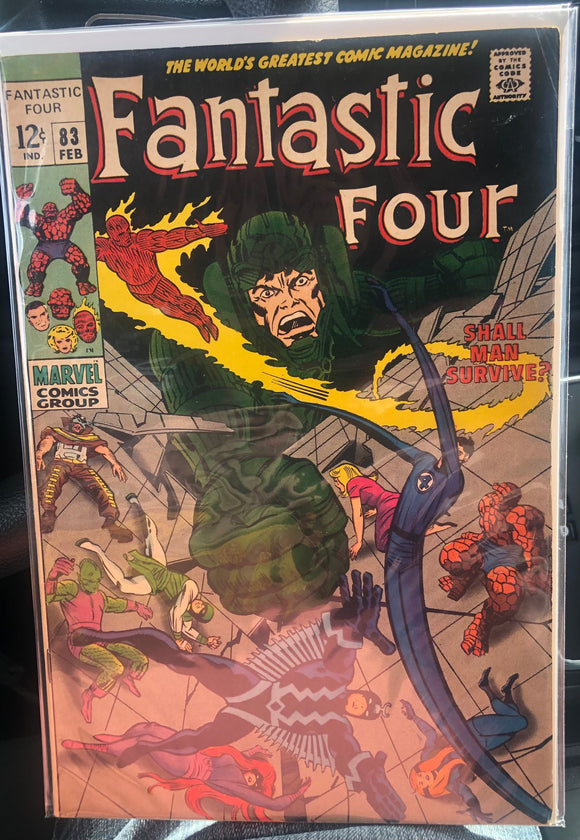 Vintage Comics Marvel’s Fantastic Four #83 February 1969 Bagged And Boarded Fantastic Cover Art