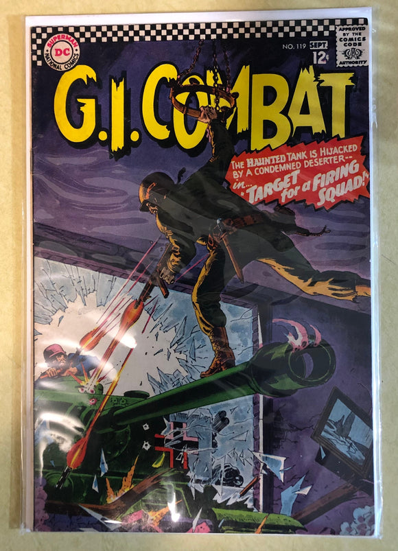 Vintage Comics DC Comics G. I. Combat NO. 119 September 1966 Fantastic Condition Bagged And Boarded Great Cover Art