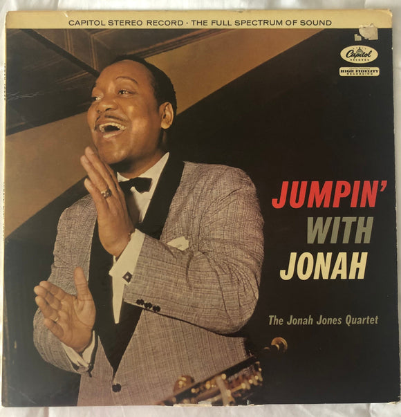 Vintage Vinyl The Jonah Jones Quartet Jumpin With Jonah Capital Records ST 1039 Stereo First UK Pressing 1958 Jazz Swing
