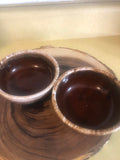 Vintage Home Decor Lot Of 2 Vintage 60s Kathy Kale Bowl Brown Drip Cereal/Soup Pottery 5.25 Inches Each About 2.25 Inches Tall