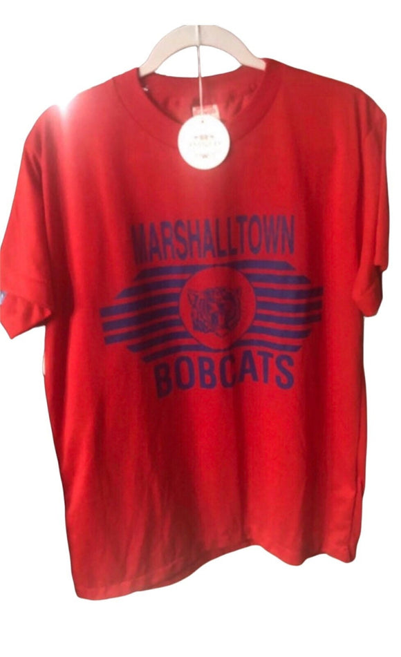 Vintage Clothing 1970s Dead Stock Single Stitch Perfect Never Worn Marshalltown Bobcats