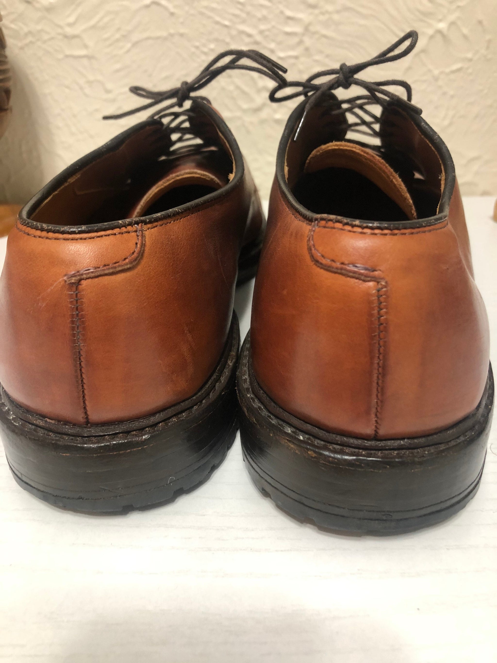 Vintage Clothing Allen Edmonds Warton Men s Brown Leather Shoes Size U TheLostPaniolo