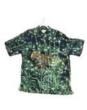 Vintage Aloha Tori Richard Honolulu 100% Silk Size XL Men’s Aloha Leopard Bamboo Shirt