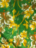 Vintage Aloha Early 80s Vintage Size Large - XL Silky Polyester Designed In Hawaii For Waikiki Creations Assembled In India Hibiscus