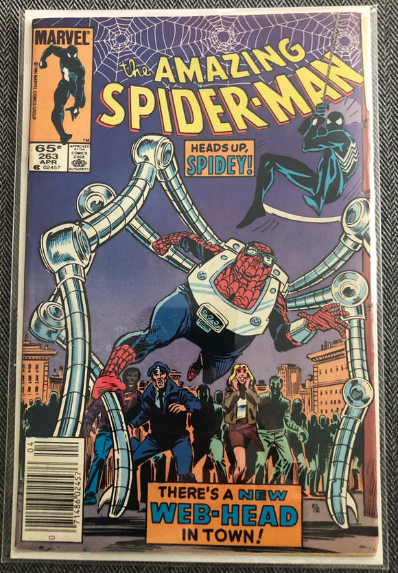 Vintage Comics Marvel’s The Amazing Spider-Man Number 263 April 1985 Bagged And Boarded Fantastic Cover Art First Appearance Normie Osborn!