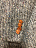 Vintage Clothing Outrageously Cool 1960s - 70s 100% Pure Wool Cutter Bill Houston & Dallas Western Sports Coat Horse Buttons Single Vent US Made