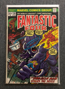 Vintage Comics Marvel’s Fantastic Four Number 134 May 1973 Bagged And Boarded Fantastic Cover Art