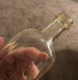 Vintage Home Decor Rawleigh’s Trademark Bottle Made In USA Apothecary Medicine Elixir Clear Embossed 8.5”
