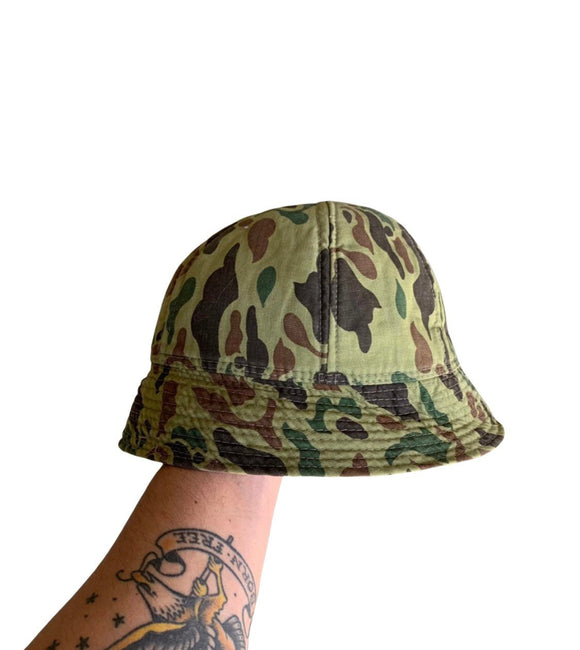 Vintage Military Vietnam War Era Frog Skin Daisy Mae, Bucket, Gilligan Hat Men’s Size Small Fantastic Condition