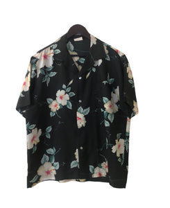 The Cabana - 1970s Polyester Size XL Hawaiian Aloha Shirt Label “Aikane Hawaii”