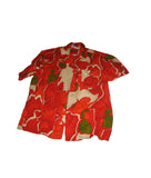 The Cabana - Vintage Aloha Hawaiian Shirt Made In Hawaii 100% Cotton 1960s Mens Size Large