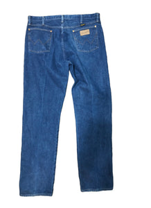 Vintage Wrangler Made In USA Men’s Jeans Size 38.5 Waist 34 Length Copper Rivets
