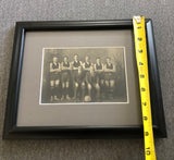 Art & Photography - Antique Original Sepia Toned Sports Photograph Matted & Framed