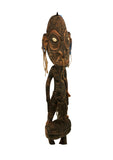 Art & Photography - Original Hand Carved 1960s Aboriginal Wooden Figure Papua New Guinea Over 30 Inches Tall Prominent Dallas Ethnographic Collection