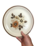 Vintage Home Decor - 70’s Funky Chunky Boho Stoneware Dinner Plates Lot of 2, 10.5”