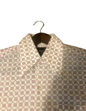 Vintage Clothing - 70s NWOT Deadstock Men’s Short Sleeved Dress Shirt Size Medium Optic Geometric Pattern