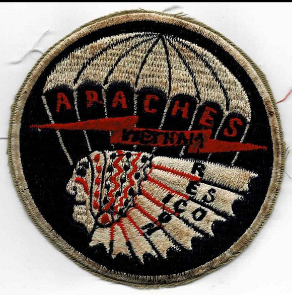 Vintage Military - Original Vietnam War Apache’s Special Ops Recon Team Shoulder Patch.
