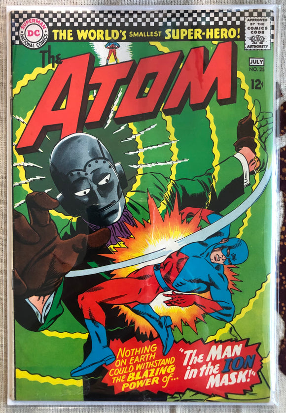 Vintage Comics - DC’s The Atom Number 25 July 1966 Bagged And Boarded Fantastic Cover Art