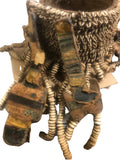 Art & Photography - Very Rare Yoruba Tribe Nigeria Sacred Object “House Of The Head” Container Basket Handmade Tribal Artifact 15” x 11”
