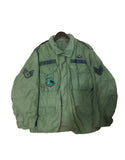 Vintage Military - Vietnam War Era 1970 Medium Short US Air Force Military Issue With Patches OG-107 Field Jacket