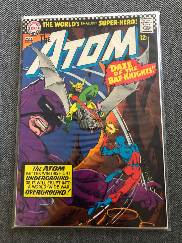 Vintage Comics - DC’s The Atom Number 30 May 1967 Bagged And Boarded Fantastic Cover Art