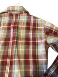 Vintage Clothing - Made in USA Five Brothers Thick Flannel Size Small Long Sleeve Plaid 100% Cotton