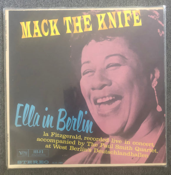 Vintage Vinyl - Mack The Knife Ella In Berlin Verve Records Stereo MG VS-64041 Ella Fitzgerald & The Paul Smith Quartet Jazz!